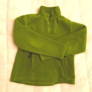 Retro green snap-t L.L. Bean fleece